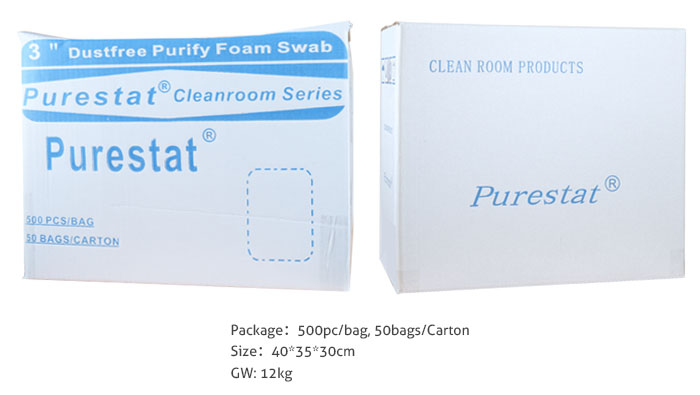 clean foam swab
