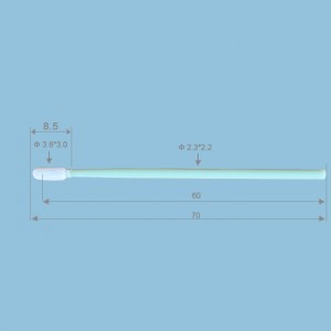clean polyester swab